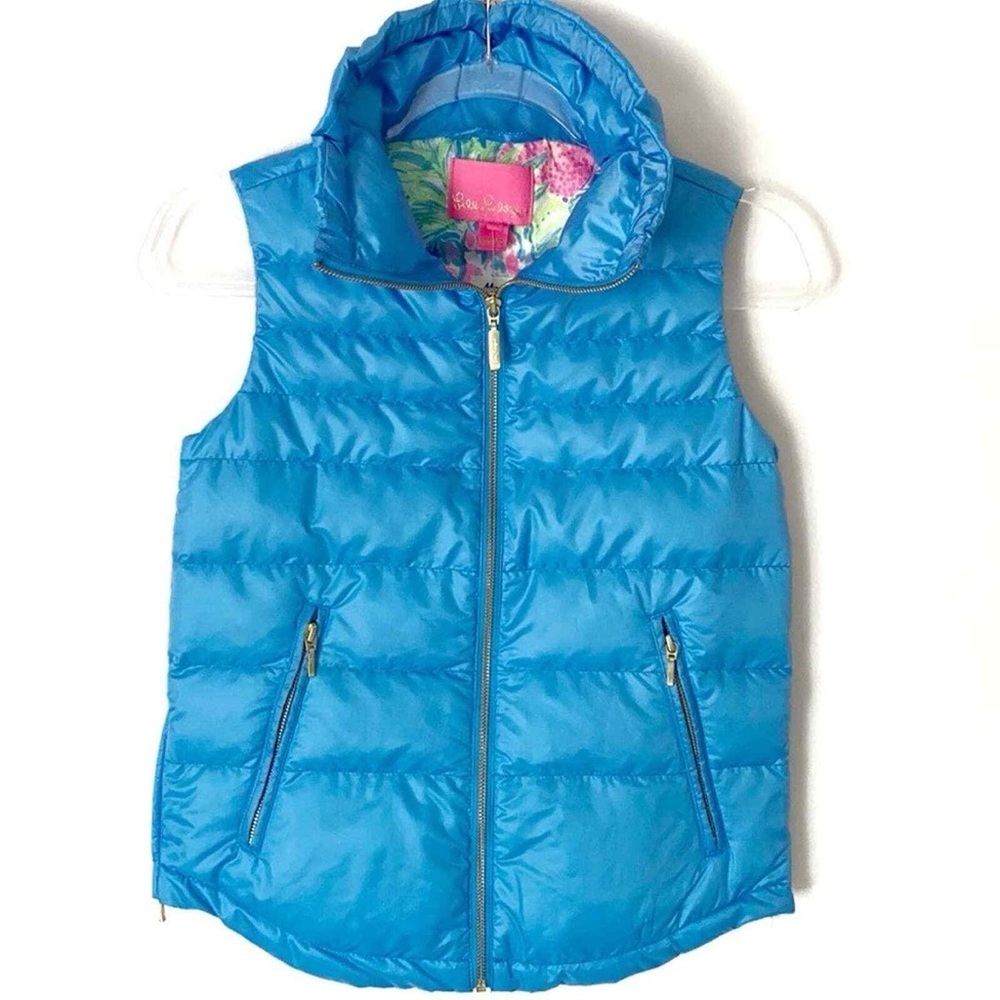 Lilly Pulitzer Palm Paradise Vest‎ Sz M